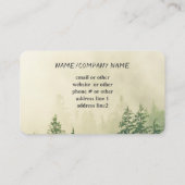 山松樹ビジネスカスタムカード写真アート 名刺 (裏面)