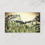 山松樹ビジネスカスタムカード写真アート 名刺 (裏面)