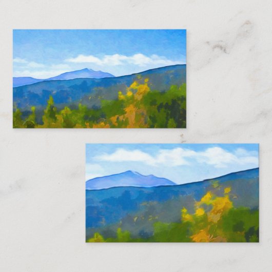 山松秋自然 名刺 (正面/裏面)