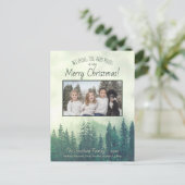 山松素朴メリークリスマスフォト シーズンポストカード (スタンド正面)