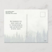 山松素朴メリークリスマスフォト シーズンポストカード (裏面)