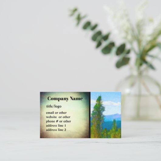 山松自然芸術的 名刺 (スタンド正面)