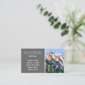 山松自然風景写真 名刺 (スタンド正面)