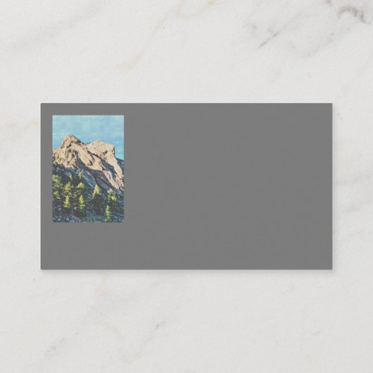 山松自然風景写真 名刺 (裏面)