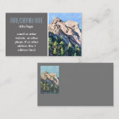 山松自然風景写真 名刺 (正面/裏面)