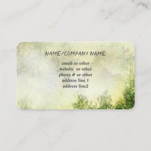 山松霧自然写真 名刺 (裏面)