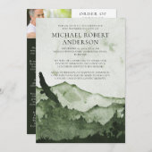 山林お祝い生命記念館 招待状 (正面/裏面)