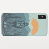 山林の夕焼け バックパッカー 女性 Case-Mate iPhoneケース (裏面(横))