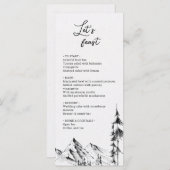 山林の手描きメシンプルニュー メニュー (正面/裏面)