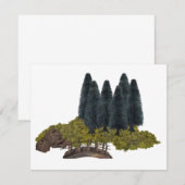 山林の木橋 出欠カード (正面/裏面)