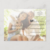 山林の森の木々は日付を保存 案内ポストカード (裏面)