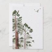 山林の森結婚動物 招待状 (裏面)