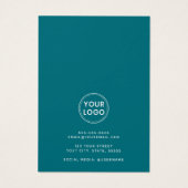 山林の水彩表示カード (裏面)