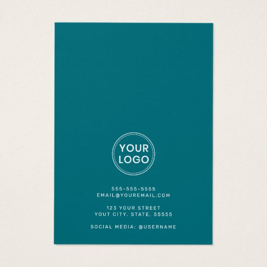 山林の水彩表示カード (裏面)