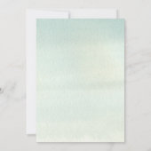 山林の水素朴色日付の変更 招待状 (裏面)