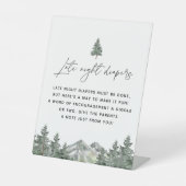 山林の深夜おむつ赤ちゃんシャワー 台座サイン (正面)