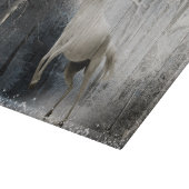 山林の白冬馬 カッティングボード (角)