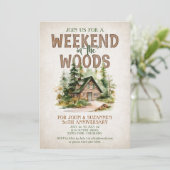 山林の週末の日程 招待状 (スタンド正面)