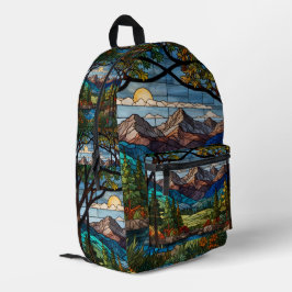 山林の風景 プリントバックパック