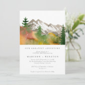 山林アドベンチャー素晴らしベビーシャワー 招待状 (スタンド正面)