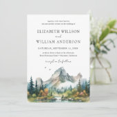 山林エバーグリーン結婚ツリーの写真 招待状 (スタンド正面)