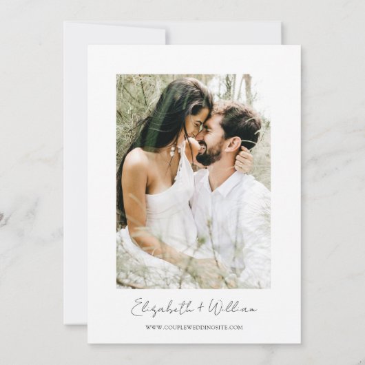 山林エバーグリーン結婚ツリーの写真 招待状 (裏面)