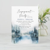 山林エレガント婚約パーティ 招待状 (スタンド正面)