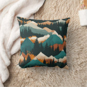 山林パターン クッション (ブランケット)