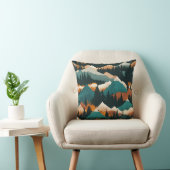 山林パターン クッション (椅子)