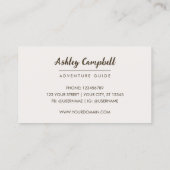 山林パーソナライズされた自然名刺 名刺 (裏面)