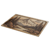 山林パーソナライズされた カッティングボード (角)