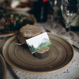 山林ワイルドフラワー |の結婚座席表 名刺