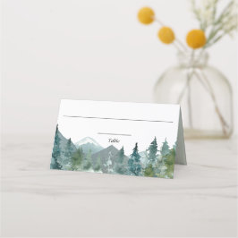 山林水素朴色座席表 プレイスカード