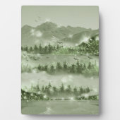 山林湖景混合媒体 フォトプラーク (正面)