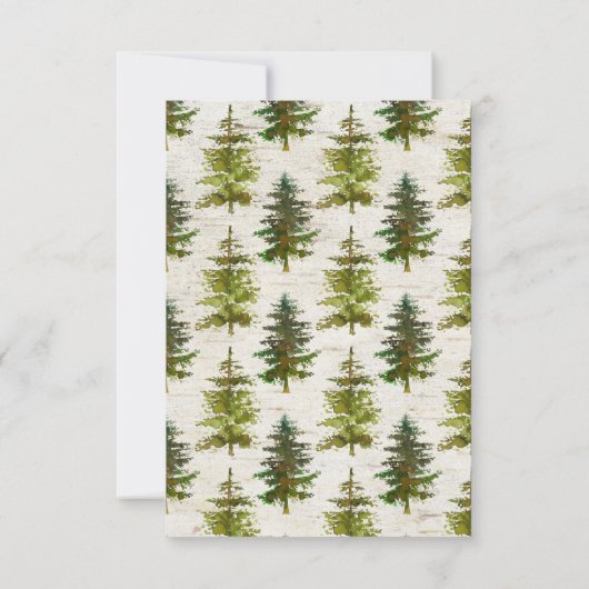 山林素朴のクリスマスの保存日 セーブザデート (裏面)