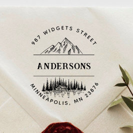 山林素朴の景観を作る ラバースタンプ