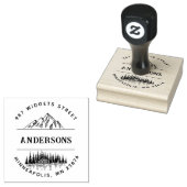 山林素朴の景観を作る ラバースタンプ (押印)