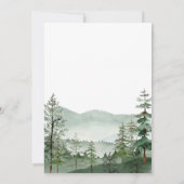 山林素朴地野外林結婚I 招待状 (裏面)