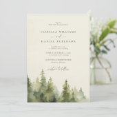 山林素朴屋外ヴィンテージ結婚式 招待状 (スタンド正面)