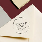 山林素朴景観家族の住所 セルフインキングスタンプ