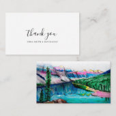 山林素朴水カラーカーサンキュード エンクロージャーカード (正面/裏面)