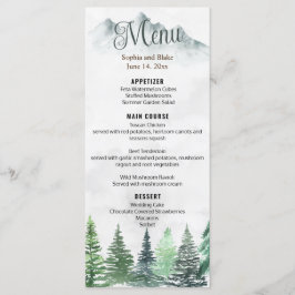 山林素朴水彩フラットメニュー メニュー