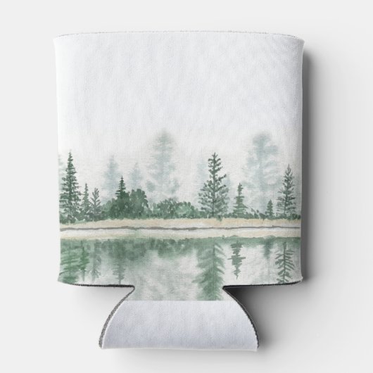 山林素朴水彩結婚式の引き出物 缶クーラー (裏面)