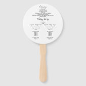 山林素朴水彩結婚式 ハンドファン (裏面)