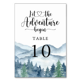 山林素朴水色結婚の テーブルナンバー