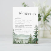 山林素朴詳細エンクロージャカード 出欠カード (スタンド正面)