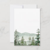 山林素朴詳細エンクロージャカード 出欠カード (裏面)