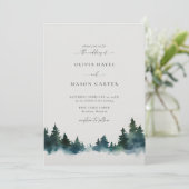 山林素朴野外モダン結婚部 招待状 (スタンド正面)