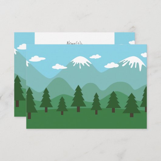 山林 出欠カード (正面/裏面)