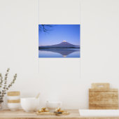 山梨県本栖湖からの富士山 ポスター (キッチン)